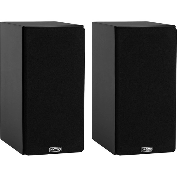 Main product image for Dayton Audio OPAL1 Bookshelf Speaker Pair Gloss Black300-4600